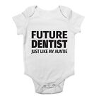 Future Dentist Just Like My Auntie Cute Boys and Girls Short & Long Sleeve Vest