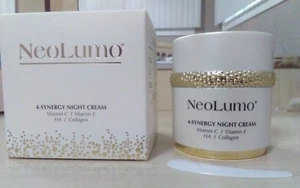 NEOLUMO 4 SYNERGY NIGHT CREAM-VITAMIN C-VITAMIN E-HA-COLLAGEN-1.7 oz / 50 ml-NEW - Picture 1 of 3