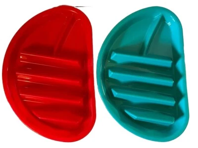 Fiesta Taco Plates Microwave Dishwasher Safe BPA Plastic Plates Set Of 2 - Image 1 of 2