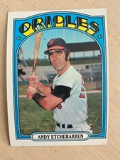1972 Topps # 26 Andy Etchebarren Card Baltimore Orioles FREE SHIPPING