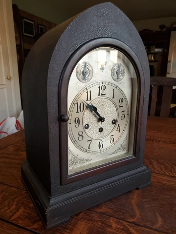 Seth Thomas Model #72 Westminster Chime Mantle Clock w 113 Movement Cover