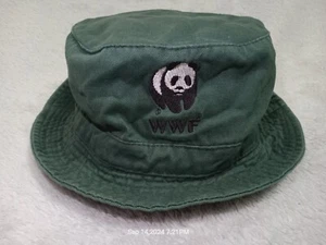 WWF Federación Mundial de Vida Silvestre Panda Logo Cubo Sombrero Gorra Mediana/Grande Verde Promoción - Imagen 1 de 4