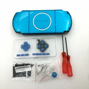 Sky Blue Full Housing Shell Replacement for Sony PSP 3000 Console Faceplate Case - Picture 1 of 7