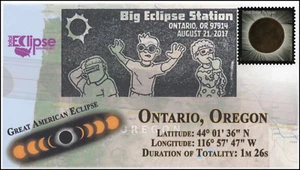 17-247, 2017, Total Solar Eclipse, Ontario OR, Event Cover, Pictorial Cancel,  - Picture 1 of 1