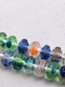 60+ PCS MULTI-COLOR ROUND GLASS BEADS JEWELRY CRAFT MAKING LOOSE BEADS - Picture 1 of 13