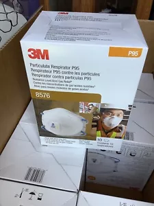 3M Particulate Respirator P95 #8576 Face Masks NIB 1/cs. (80 Masks) - Picture 1 of 8