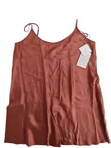 LA PERLA Pink Nightdresses Pj Top Sleeveless Halter Short Silk UK 18 NEW RRP 185