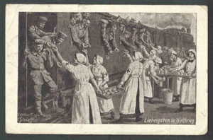 1915 PPC WW1 Krankenschwestern Futtertruppen  - Bild 1 von 1