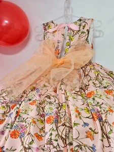 New Girls Dress Flowers Party Princess Baby Christmas Birthday Gift Kids Clothes - Picture 1 of 5