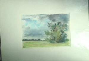 Franz Ehmke *1928 -2018 DDR Painter ° "Bush Meadow at Möllersfelde" 1999 - Picture 1 of 4