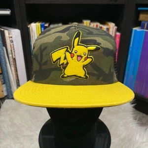 Nintendo Pokemon Pikachu Camouflage Trucker Hat "NWT" 2014 - Picture 1 of 4
