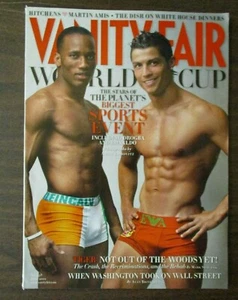VANITY FAIR MAGAZINE JUNE 2010 WORLD CUP SOCCER CHRISTIANO RONALDO DIDIER DROGBA - Picture 1 of 2