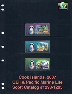 1/3 off $51.50 Scott Value - 2007 COOK ISLANDS QEII & Marine Life CV MNH NH UMM - Picture 1 of 4
