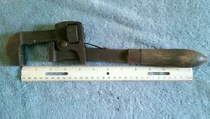 Antike Stillson Pfeifenzange Holzgriff - Bild 1 von 5