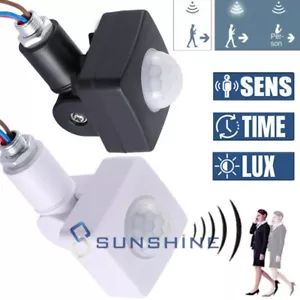 Interruptor detector sensor de movimiento infrarrojo PIR de seguridad LED 180° luz de pared exterior - Imagen 1 de 39