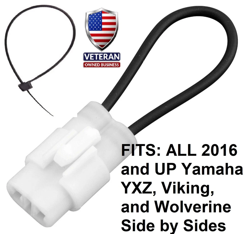 Seat Belt Bypass Override Plug Harness Jumper FOR Yamaha YXZ 1000R Viking Wolver - Image 1 of 1