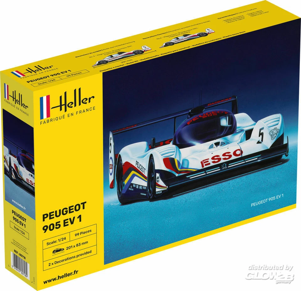 Heller: Peugeot 905 EV 1 in 1:24 [1000807180] - Immagine 1 di 1