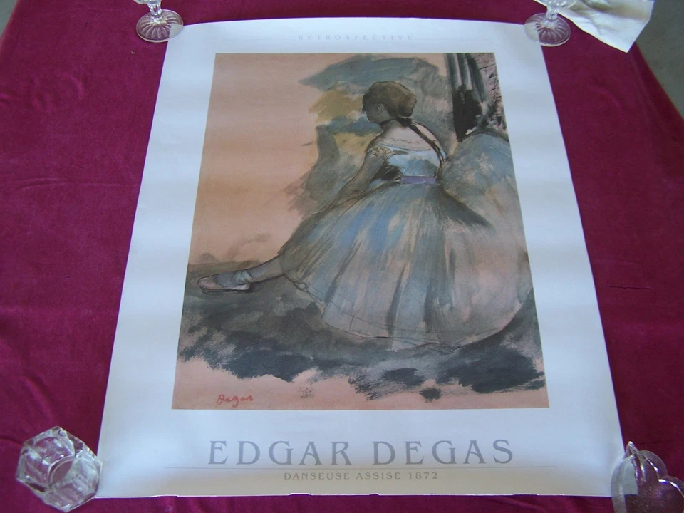 Póster "Retrospectiva" "Danseuse Assise- 1872" de Edgar Degas Foto 1 de 1