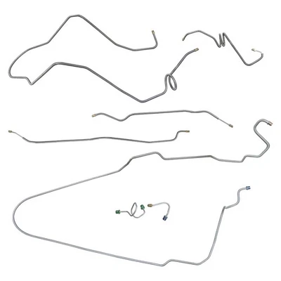 1975 - 76 雪佛兰 Nova 完整动力盘式制动线套件线套件不锈钢 — 第 1/4 张图片