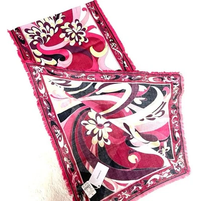 EMILIO PUCCI новый с ярлыками многоцветный цветочный и геометрический узор украл неиспользованный - Изображение 1 из 4