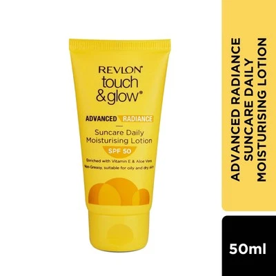 Revlon Touch and Glow Advanced Sun Care Daily Moisturising Lotion Spf 50 - 50g - Image 1 of 3