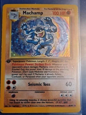 Machamp 008/102 First Edition Holo - Image 1 of 4