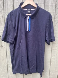 Hugo Boss Mercerised Zip Polo Shirt - XXL - Picture 1 of 8