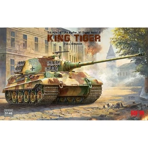 Rye Field Modelo 1:35 Sd.Kfz.182 Pz.Kpfw VI Tiger AusfB King Tiger y kit interior - Imagen 1 de 4