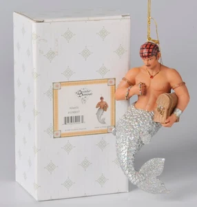 December Diamonds Merman Ornament Atlantis 2004 w Tag and Box 55-90097 Gay - Picture 1 of 14