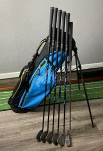 Ping Thrive Junior Golf Clubs 7-P,S Irons & Putter. Bag Included - Picture 1 of 19