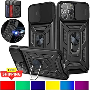 iPhone Shockproof Ring Stand Rugged Armor Cover Case For 16 Pro Max 14 13 11 XR - Picture 1 of 9