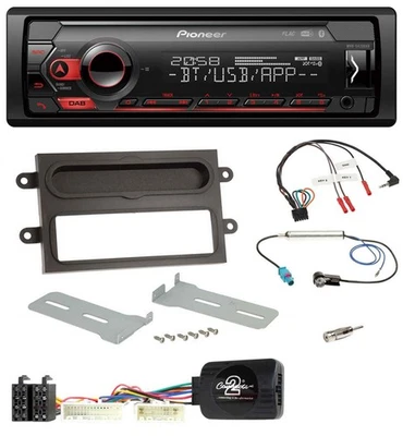 Pioneer Lenkrad USB DAB Bluetooth Autoradio für Renault Twingo ab 2015 grau - Bild 1 von 4