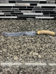 Vintage Kirk und Matz Tranchiermesser mit Hirschgeweihgriff - Bild 1 von 6