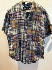 Polo Ralph Lauren Herren Hemd Madras Patchwork Karo Kurzarm XXL - Bild 1 von 19