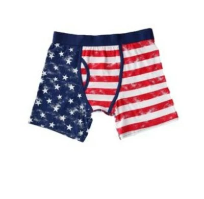 Bioworld Men's Distressed American Flag Boxer Brief Underwear Size XLarge NWT. - Image 1 of 3