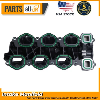 Se adapta a Ford Taurus 13-18 Edge Flex Lincoln MKS MKT 3,5 L 3,7 L colector de admisión inferior Foto 1 de 4