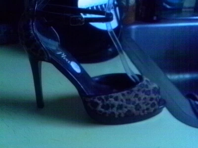 PLEASER BLISS-33 4 1/4" Stiletto Heel D'Orsay Style Platform Open Toe Pump 6 m - Image 1 of 4