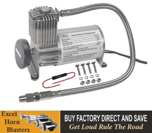 12-Volts, Heavy-Duty 150 PSI Air-Compressors, 50% Duty-Cycle For Train-Air-Horns - Picture 1 of 4
