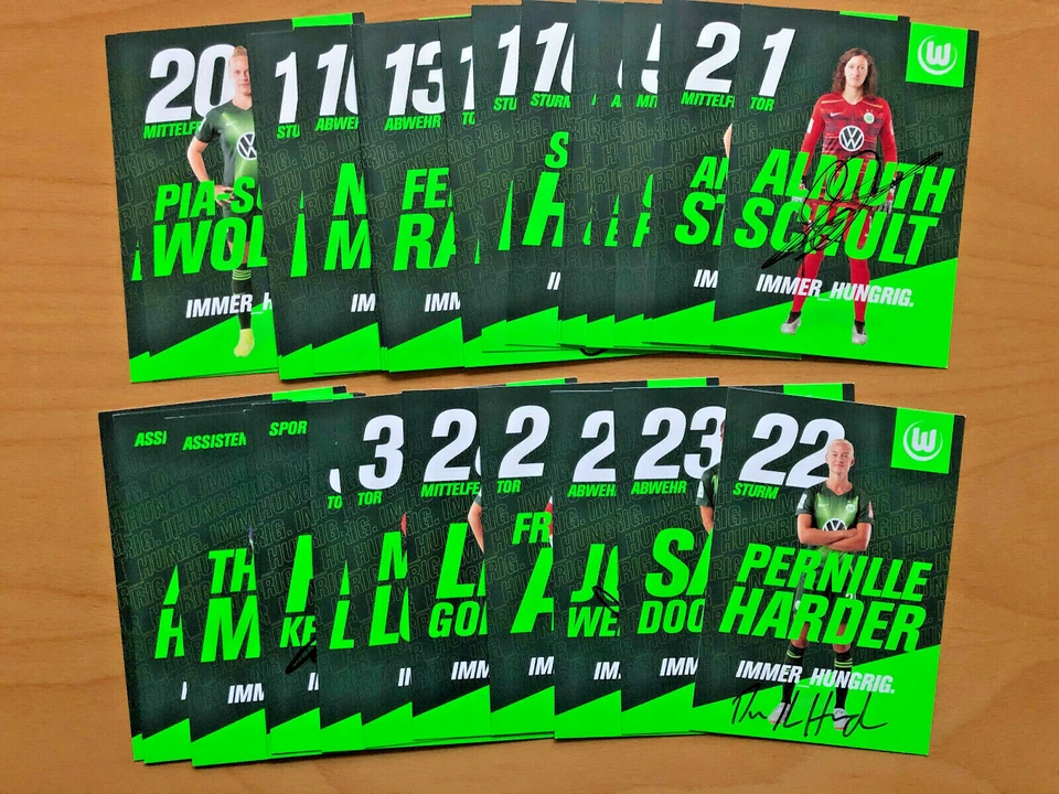 VfL Wolfsburg Frauen Autogrammkarte 2019-20 original signiert 1 AK aussuchen