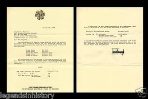 DONALD TRUMP Autographed Signed LETTER  - Picture 1 of 3