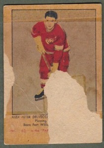1951-52 Parkhurst #63 Alex Delvecchio