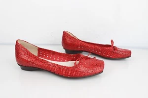 JB MARTIN ballerines cuir tressé rouge T 36 TBE - Bild 1 von 13