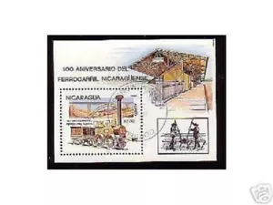 0071+ BRIEFMARKE NICARAGUA BLOCK ZUG 1985 - Bild 1 von 1