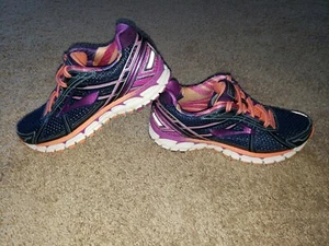 BROOKS ADRENALINE GTS 15 RUNNING NAVY PURPLE - Women's Size 9.5 - Picture 1 of 10