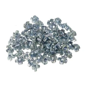 100pcs Metric M3 Zinc Plated Steel T Nuts Blind Nuts 4 Prongs Knock In Wood #T7 - Bild 1 von 4