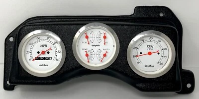 1987 1988 1989 1990 1991 1992 1993 Ford Mustang calibre 3 panel de instrumentos Mec blanco Foto 1 de 4