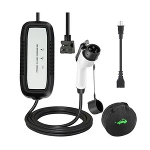 EV Charger, 16Amp 110V/240V Portable Level 1 Level 2 Electric Vehicle Chargin... - Picture 1 of 6