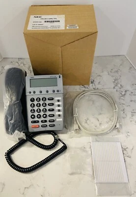 NEC Dterm ITR-4D-3 Black 4-Line IP Display Phone NEW WITH BOX. - Image 1 of 4