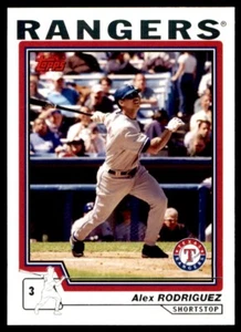 2004 TOPPS #100 ALEX RODRIGUEZ TEXAS RANGERS - Picture 1 of 2