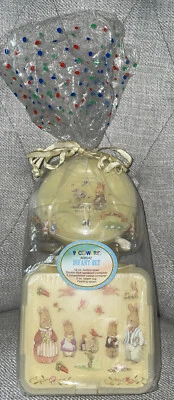 Juego de Alimentación para Plato Infantil PECOWARE Años 90 De Colección Conejito Ventosa Contenedores Taza Cuchara Foto 1 de 4